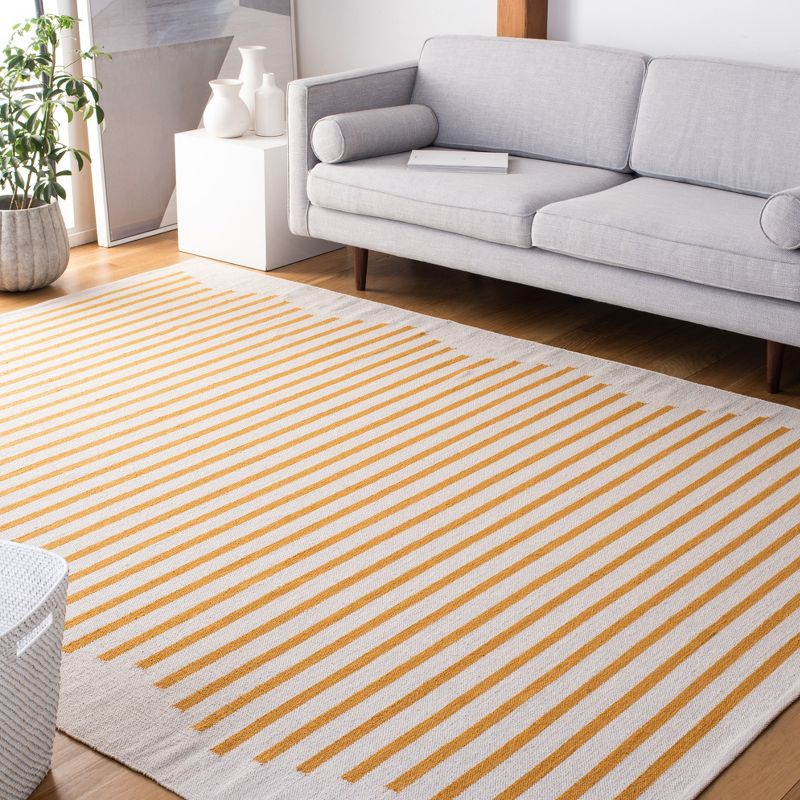 Montauk MTK313 Hand Woven Indoor Area Rug - Ivory/Gold - 9'x12' - Safavieh