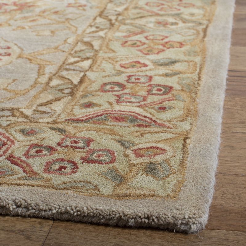 Anatolia AN516 Hand Tufted Indoor Area Rug - Grey Beige/Sage - 4'x6' - Safavieh