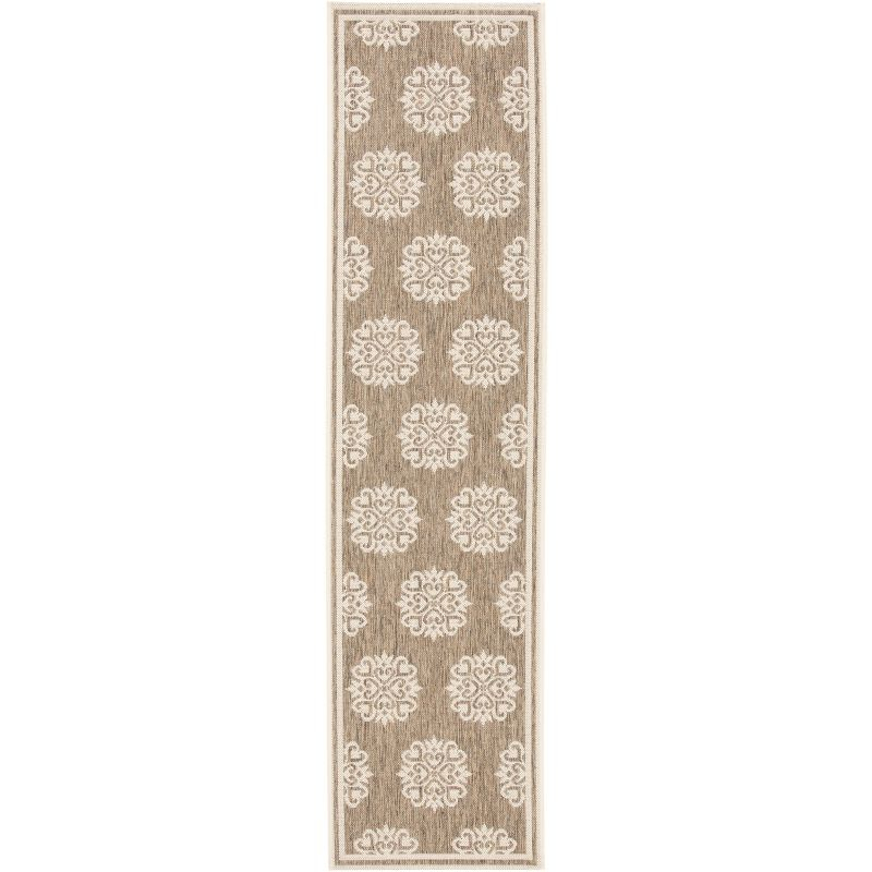 Beach House BHS181 POWER LOOMED Indoor/Outdoor Runner Rug - Beige/Cream - 2'2"x10' - Safavieh