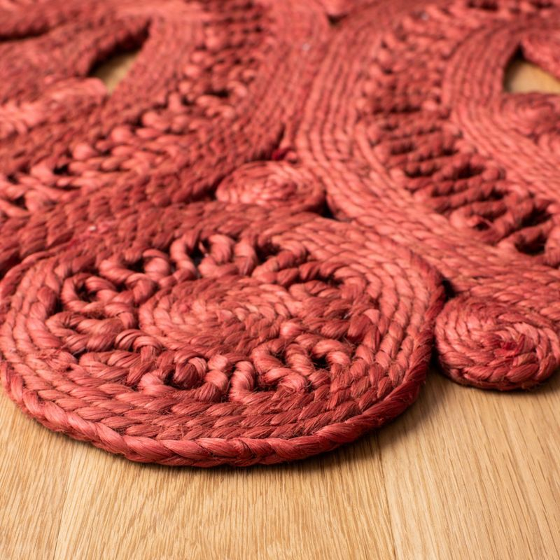 Natural Fiber NF360 Hand Woven Indoor Area Rug - Rust - 5' Round - Safavieh
