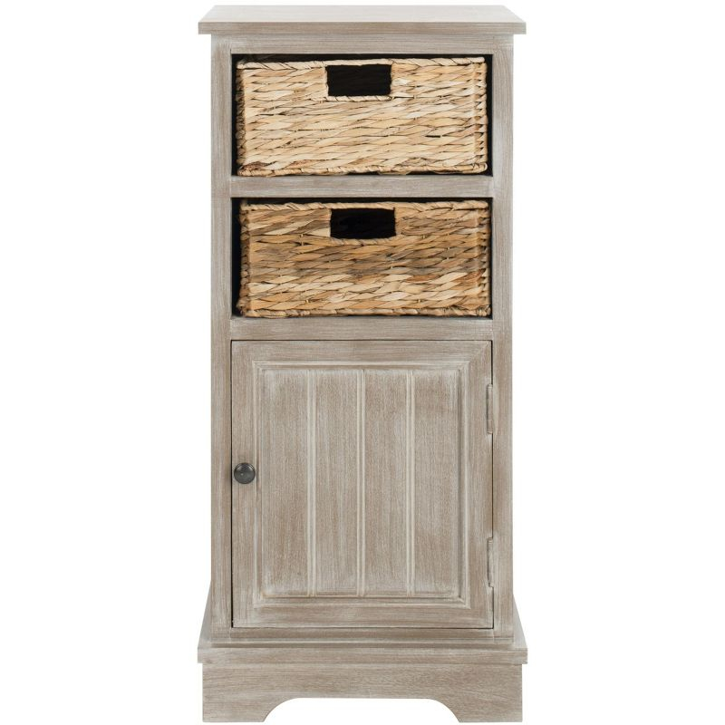 Connery Cabinet - AMH5742 - White Washed - Safavieh Couture