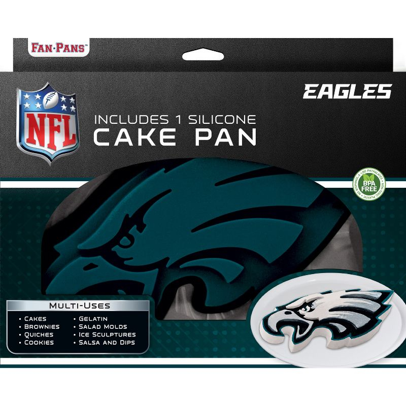 MasterPieces FanPans NFL Philadelphia Eagles Team Logo Silicone Cake Pan