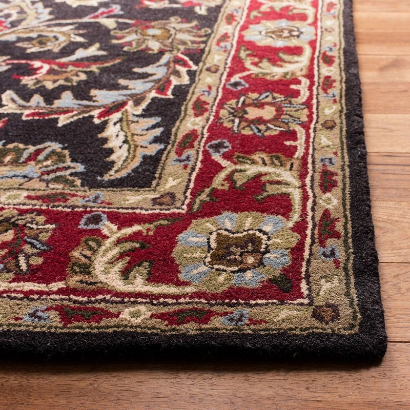 Heritage HG951 Hand Tufted Area Rug - Chocolate/Red - 6'x9' - Safavieh.