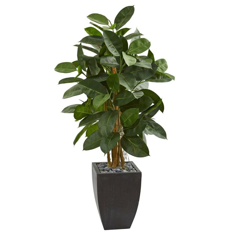 Ivy Bronx 56'' Faux Foliage Tree in Earthenware Planter