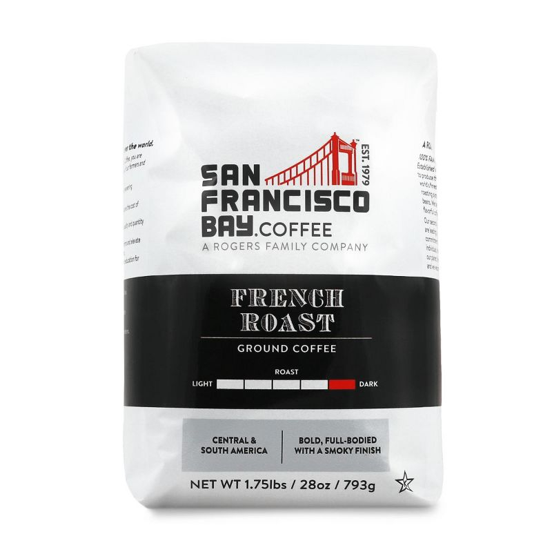 San Francisco Bay Coffee, French Roast, 28 oz Ground Coffee
