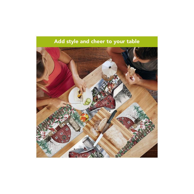 Briarwood Lane Christmas Placemat (4-pack) 17x11.25 Country Winter For Christmas Placemat