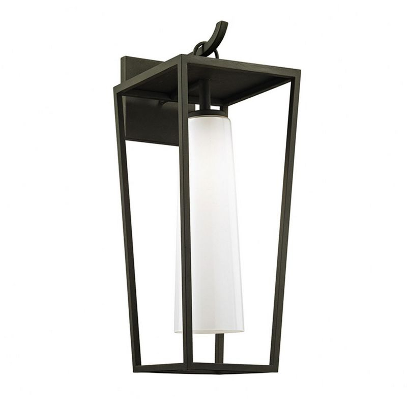 Troy Lighting Mission Beach 1 - Light Wall Light in  Black Opal Shade