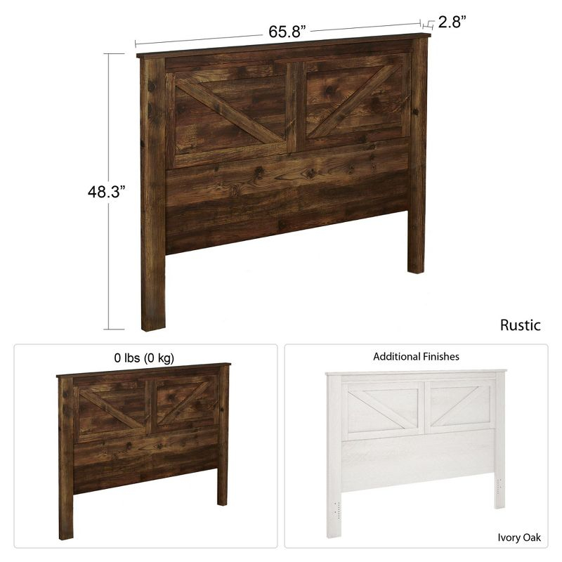 Farmington Queen Headboard, Rustic