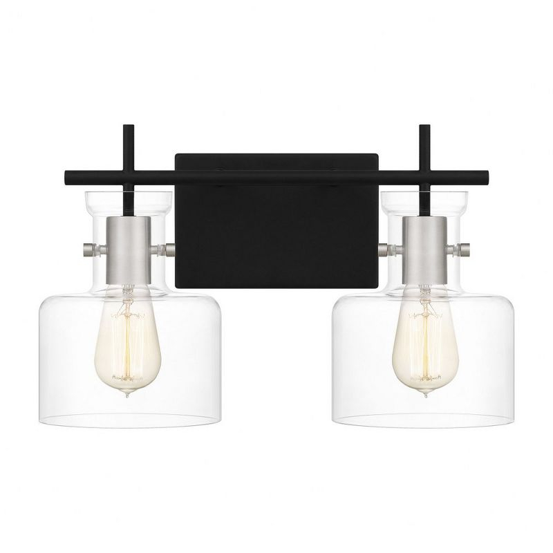 Quoizel Lighting Pensbury 2 - Light Vanity in  Matte Black