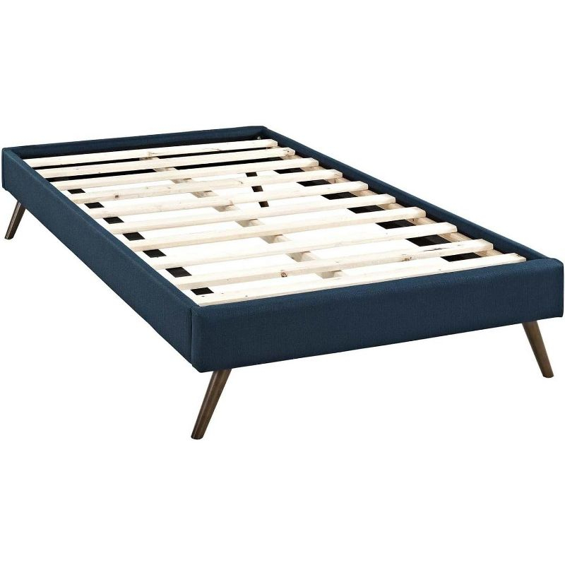 Modway Loryn Twin Fabric Bed Frame with Round Splayed Legs
