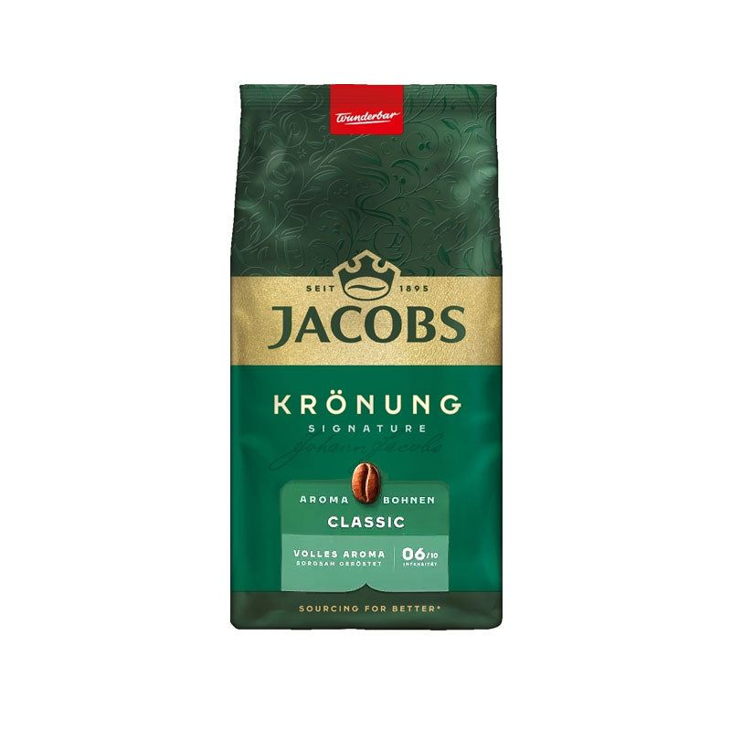 Jacobs Kronung Whole Bean Coffee 17.6oz / 500g