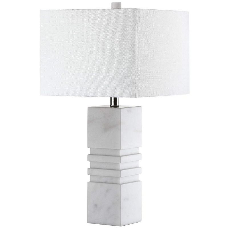 Faye Marble Table Lamp - White - Safavieh.