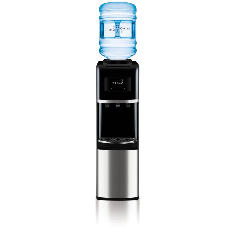Primo Deluxe Freestanding Water Dispenser - Black: 5 Gallon Hot & Cold Water Cooler, Energy Star Certified, 500W