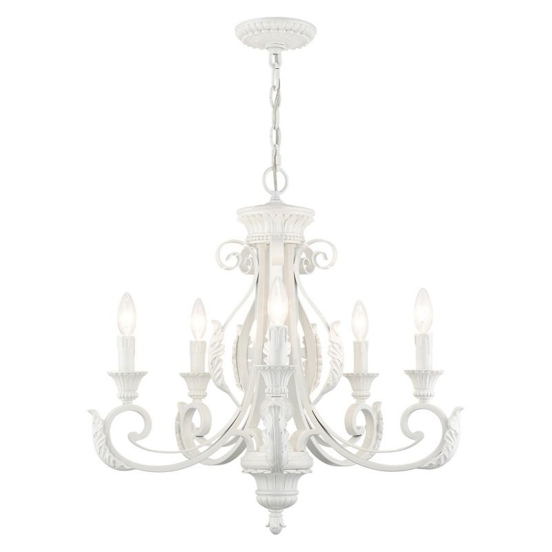 Livex Lighting Valencia 5 - Light Chandelier in  Shiny White