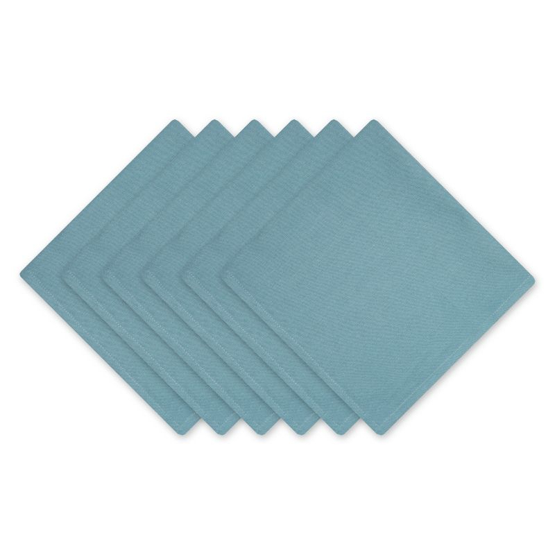 Design Imports Smoke Blue Solid Napkin Set/6