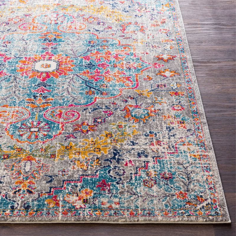 Livabliss 7'10"x10'3" Abby Traditional Rugs Gray: Stain & Fade-Resistant, Medium Pile, Indoor, Polypropylene