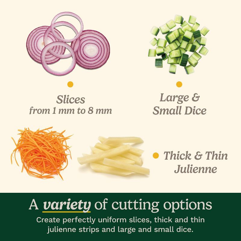 Cuisinart Precision Slice Upright Mandoline: Safe Mandolin Slicer, Nonslip Base, Dishwasher-Safe, Freestanding Design