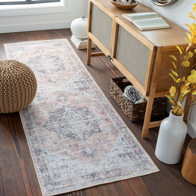 Mark & Day West Okoboji 2'7"x7'10" Runner Washable Woven Indoor Area Rugs Gray