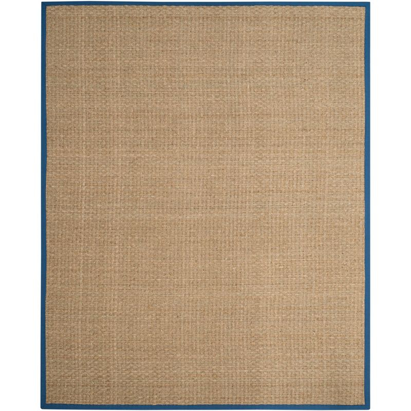 Natural Fiber NF114 Power Loomed Indoor Area Rug - Natural/Light Navy - 9'x12' - Safavieh