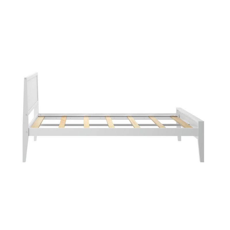 Plank+Beam Solid Wood Full Size Bed Frame with Headboard, Modern Platform Bed for Adults