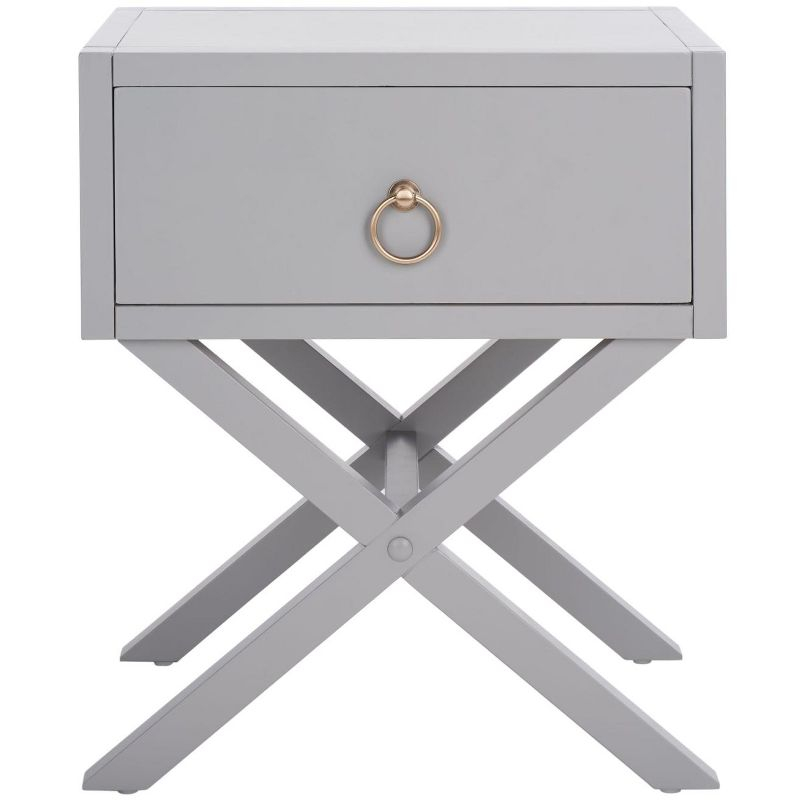 Sadie 1 Drawer Nightstand - NST9200 - Grey - Safavieh