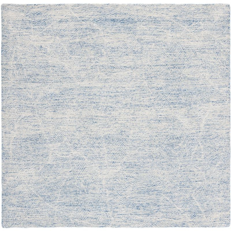 Metro MET999 Hand Tufted Indoor Area Rug - Blue/Ivory - 6'x6' - Safavieh