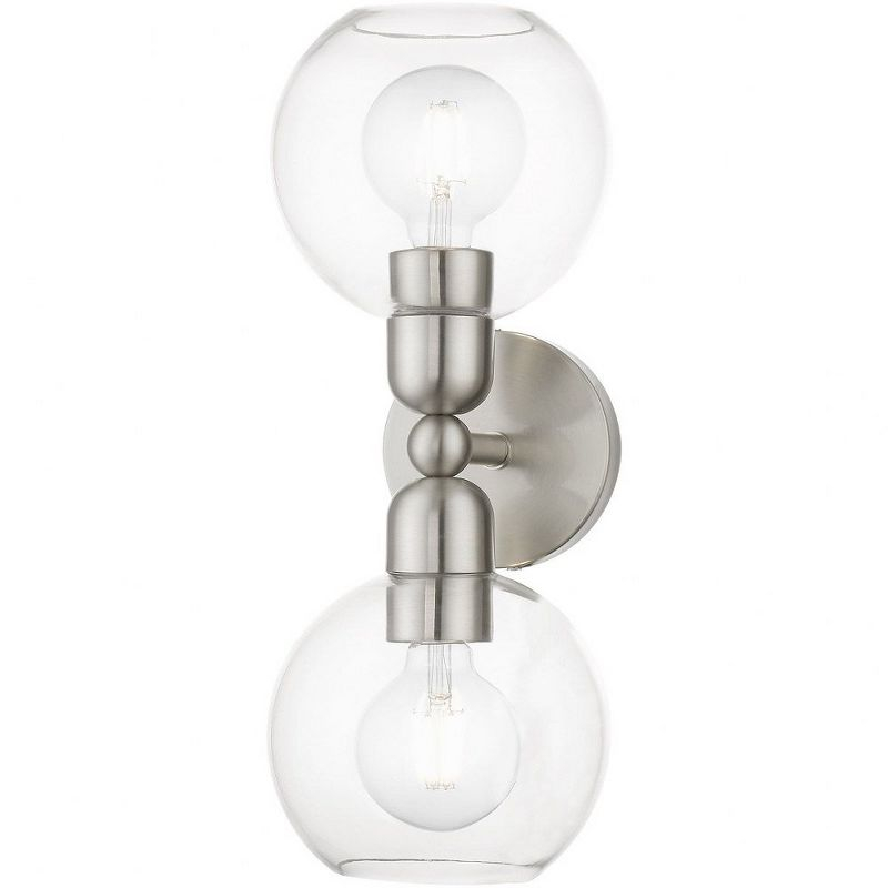 Livex Lighting Downtown 2 - Light Vanity in  Brushed Nickel