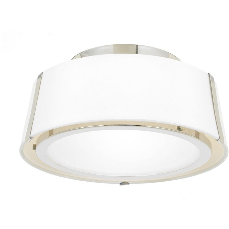 Crystorama Lighting Fulton 2 - Light Flush Mount in  Polished Nickel