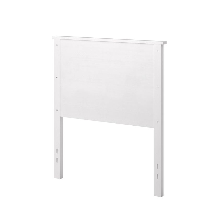 Glenwillow Home Farmhouse Style Wood Panel Headboard in Gloss White, Twin Size