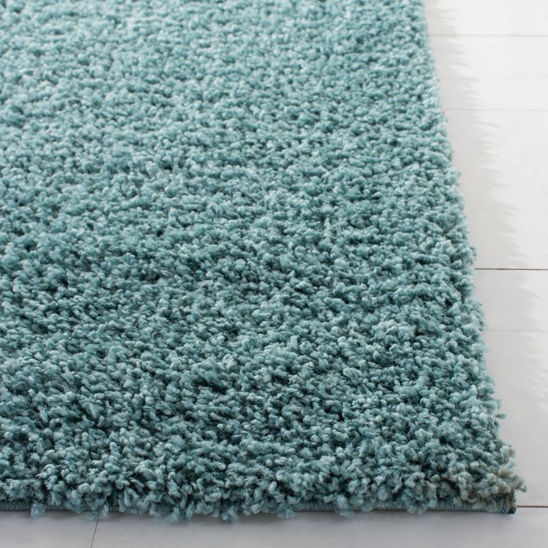 Primo Shag PRM300 Power Loomed Area Rug - Aqua - 5'3"x7'6" - Safavieh.