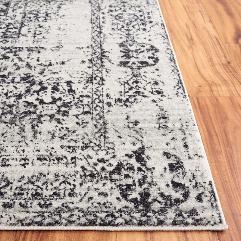 Evoke EVK260 Power Loomed Area Rug - Ivory/Black - 12'x18' - Safavieh.