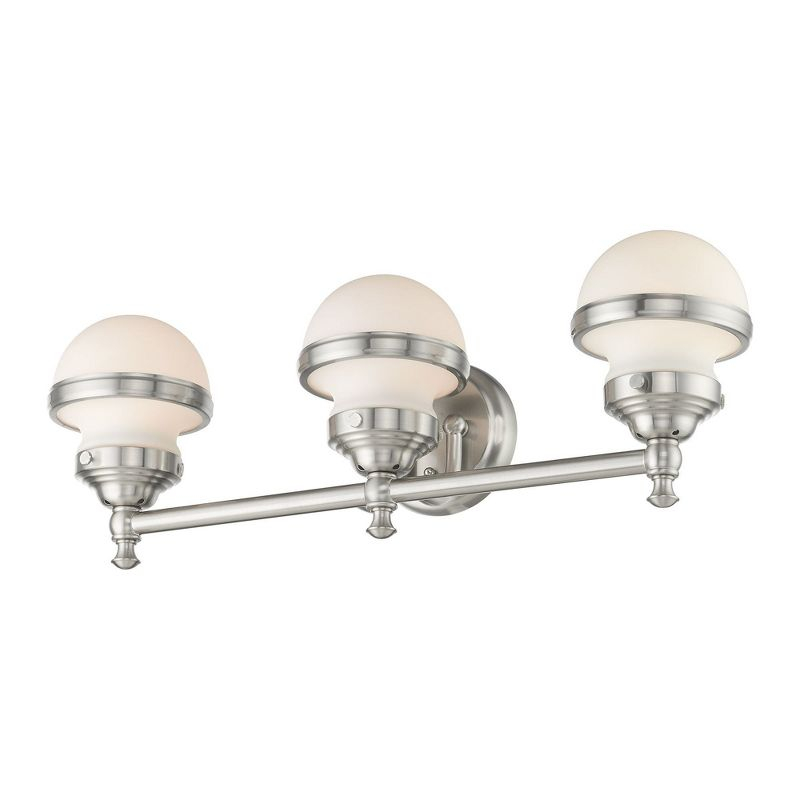 Livex Lighting Oldwick 3 - Light Vanity in  Brushed Nickel