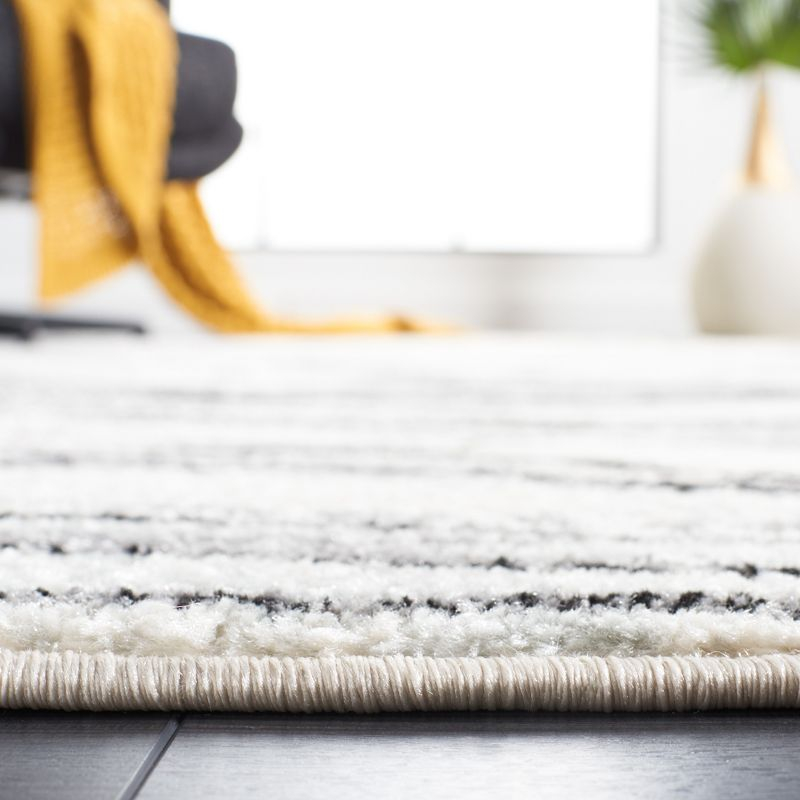 Tulum TUL275 Power Loomed Area Rug - Ivory/Black - 8'x10' - Safavieh.