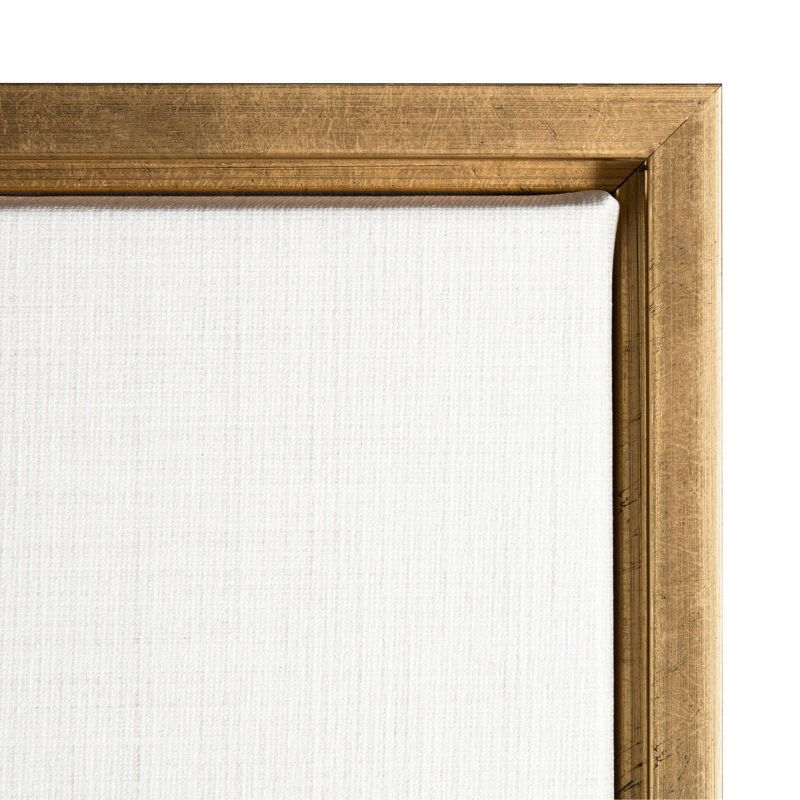 Amanti Art 22"x22" Blue and Tan Sophisticated Christmas II by Grace Popp Framed Canvas Wall Art Print