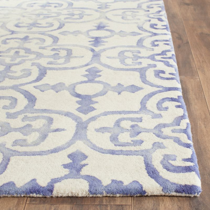 Dip Dye DDY711 Hand Tufted Indoor Area Rug - Ivory/Blue - 8'x10' - Safavieh
