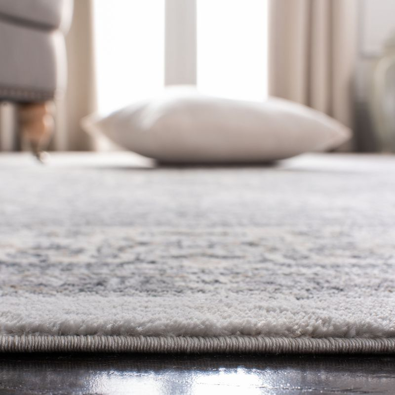 Isabella ISA916 Power Loomed Area Rug - Dark Grey/Cream - 9'x12' - Safavieh