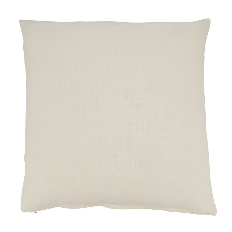 Saro Lifestyle Traditional Plaid Down Filled Throw Pillow, 20", White