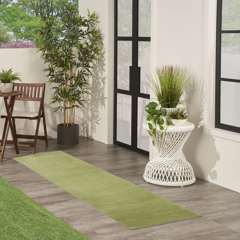 Nourison Nourison Essentials NRE01 Indoor/outdoor Area Rug - Green 2'2" x 10'