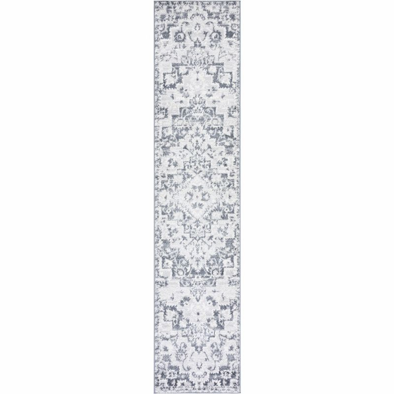 Toscana TOS650 Power Loomed Runner Rug - Grey/Ivory - 2'x9' - Safavieh.