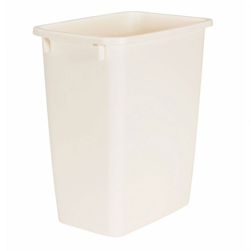 Rubbermaid Commercial Products Rubbermaid 21 Quart Kitchen, Bathroom, and Office Wastebasket Trash Can, Bisque