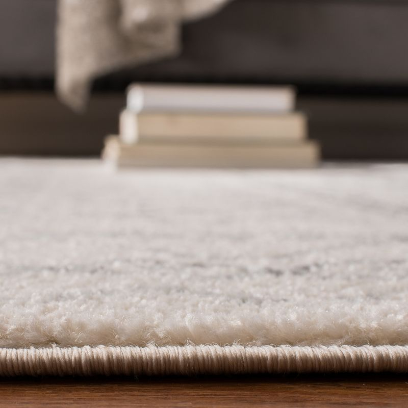 Tulum TUL268 Power Loomed Accent Rug - Ivory/Grey - 3'x3' - Safavieh.