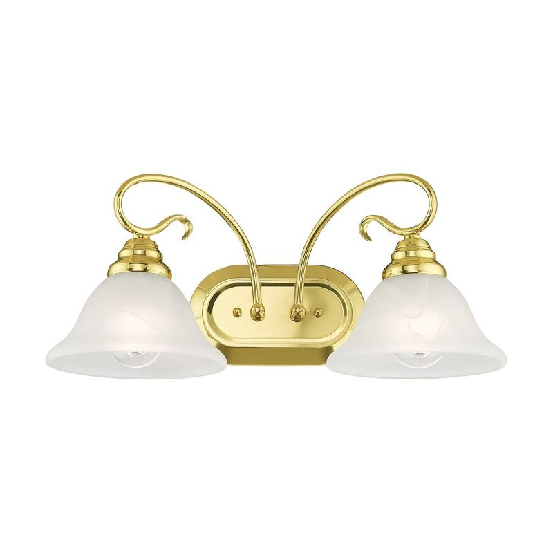 Livex Lighting Coronado 2 - Light Vanity in  Polished Brass