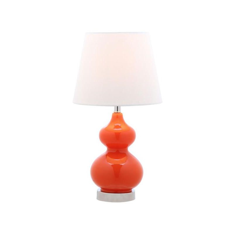 Eva Double Mini Table Lamp - KID4086 - Orange - Safavieh Kids