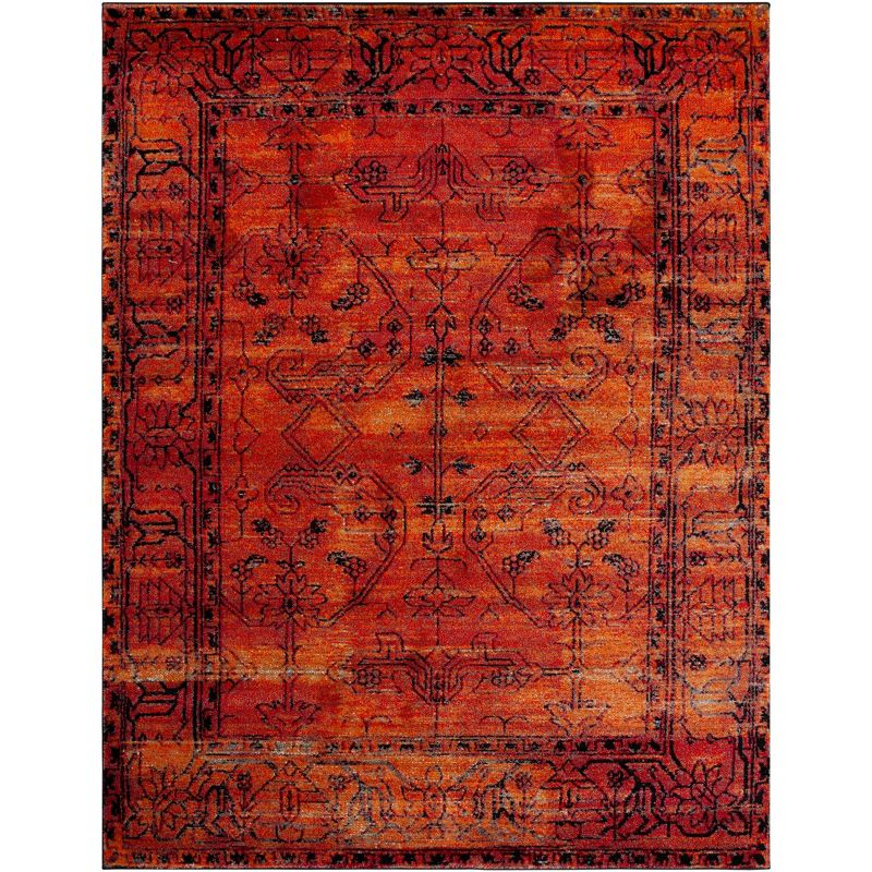 Vintage Hamadan VTH216 Power Loomed Area Rug - Orange - 6'7"x9' - Safavieh.