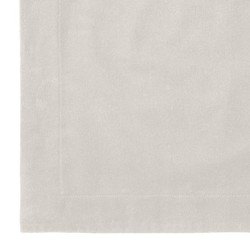 Lands' End Comfy Super Soft Cotton Flannel Duvet Bed Cover - 5oz - Twin - Light Stone