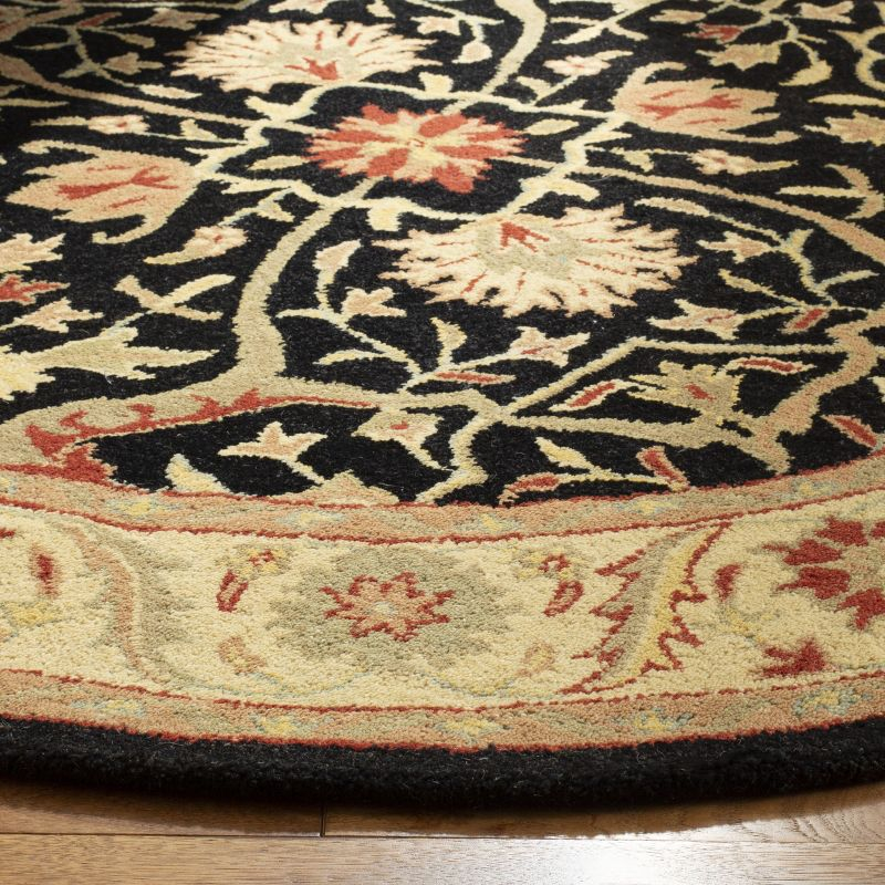 Antiquity AT14 Hand Tufted Indoor Accent Rug - Black - 2'3"x4' - Safavieh