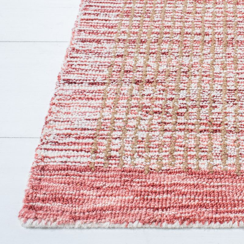 Metro MET151 Hand Tufted Indoor Area Rug - Ivory/Red - 5'x8' - Safavieh