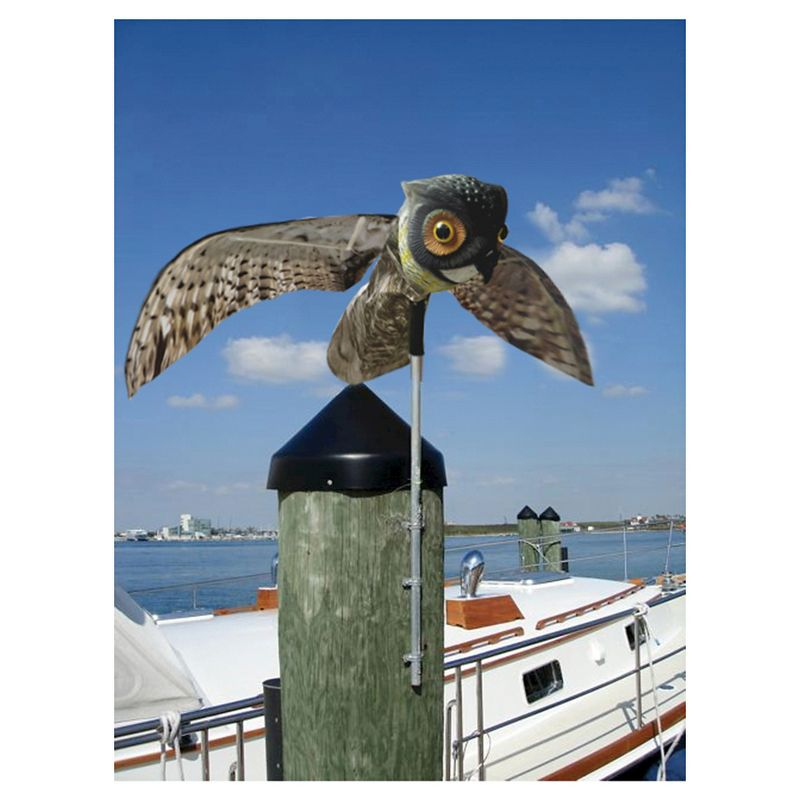 Prowler Owl Decoy - Bird-X: Outdoor Rodent Deterrent, Pest Control Barrier, No Assembly Required