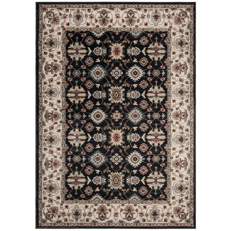Lyndhurst LNH332 Power Loomed Area Rug - Navy/Cream - 5'3"x7'6" - Safavieh.