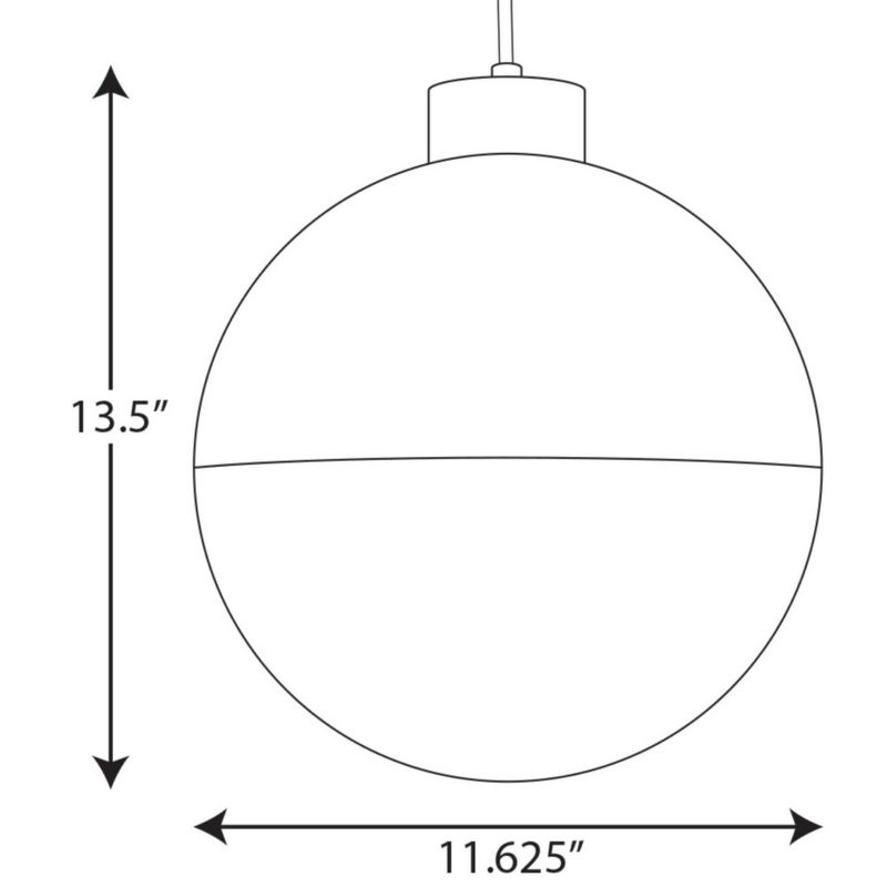 Progress Lighting, Globe Collection, 1-Light Pendant, Polished Chrome, Opal Glass Shade